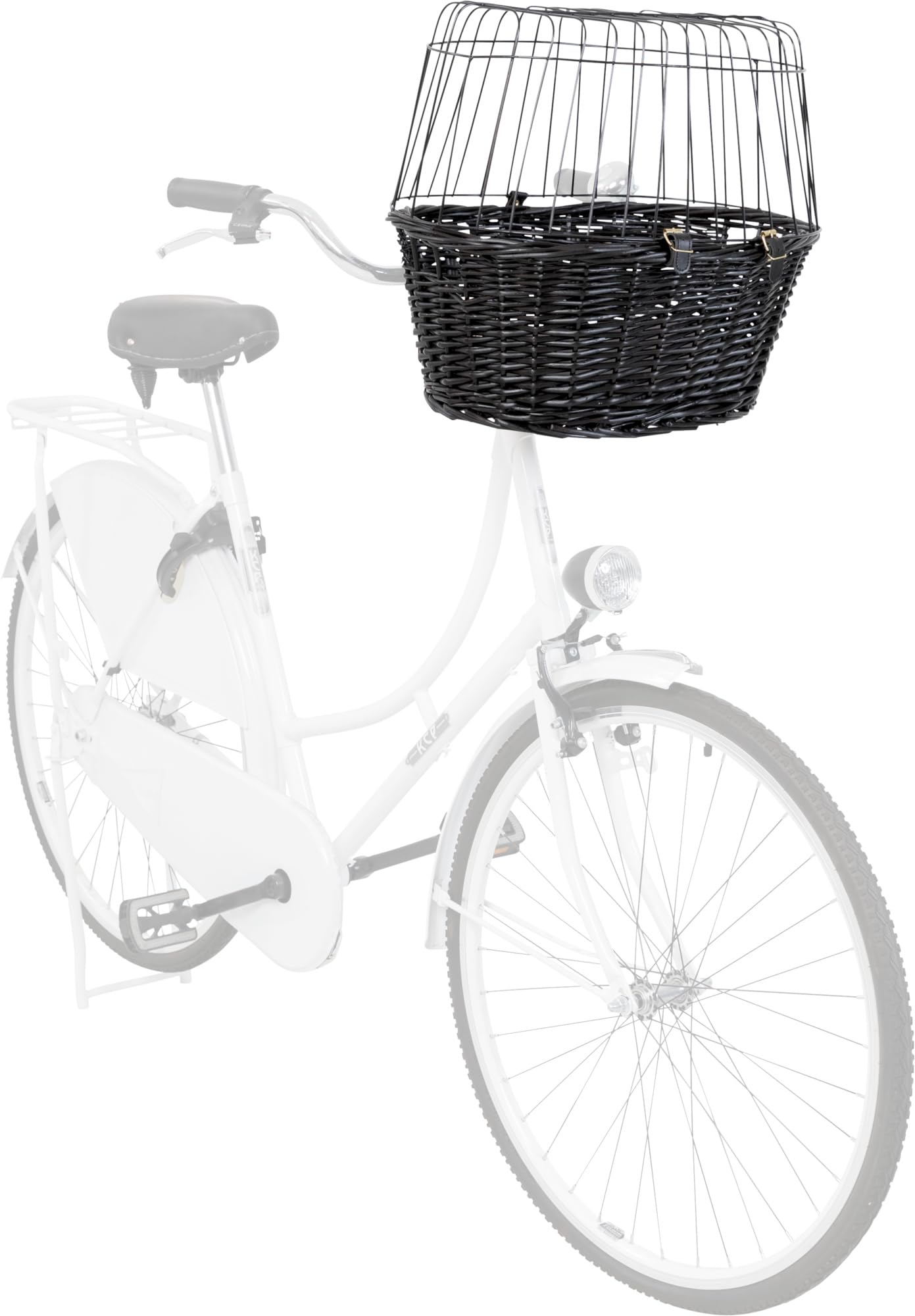 Trixie Entramado cesta de bicicleta con cojín