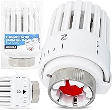 Thermostatic Head Radiator Thermostat Temperature Controller Heating Thermostat Heating Valve Radiator Valve Energy Saving Office Home Bathroom White