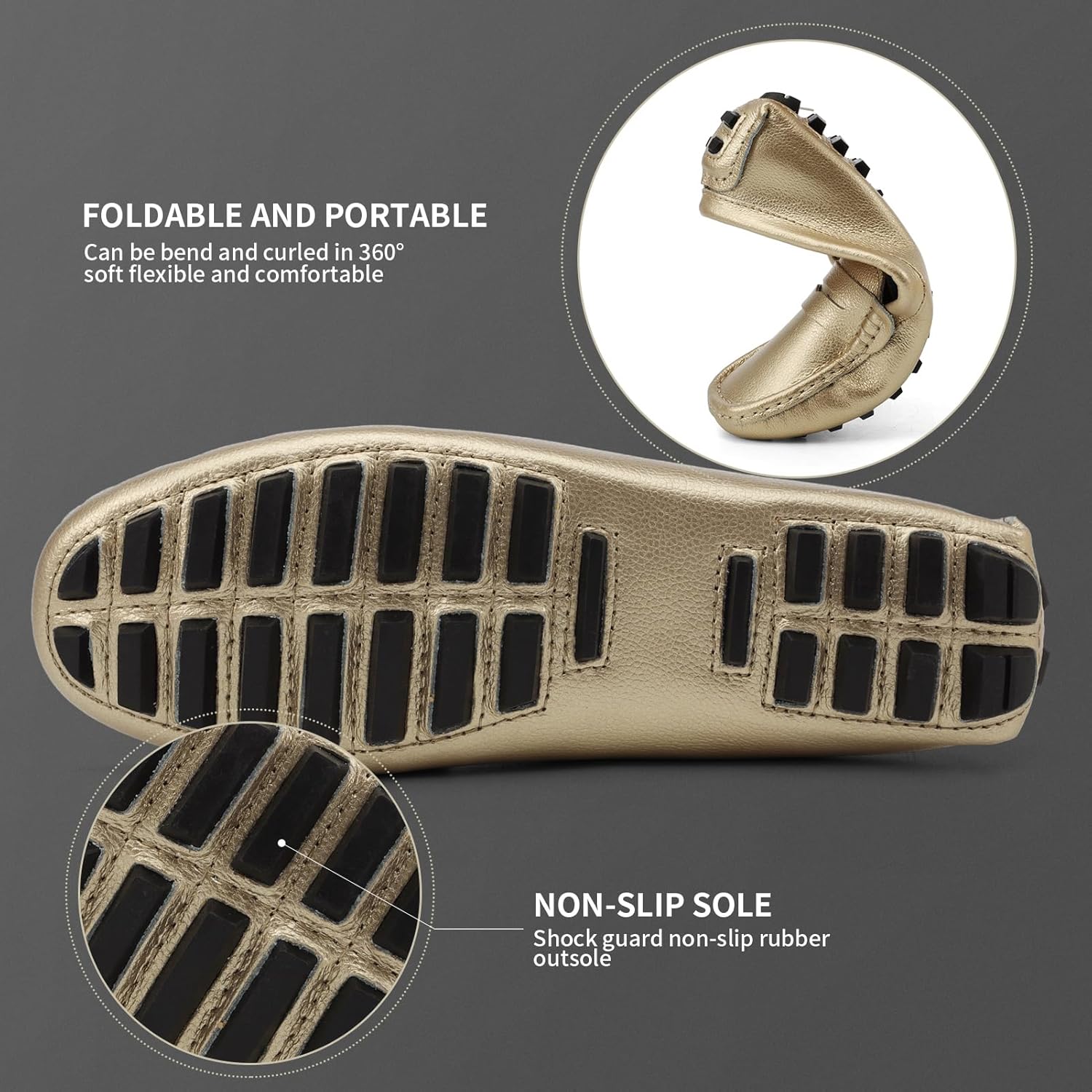 Artisure Women's Classic Comfort Leather Penny Loafers Casual Slip-Ons Lightweight Walking Flats Driving Mocs Boat Shoes - Image 6