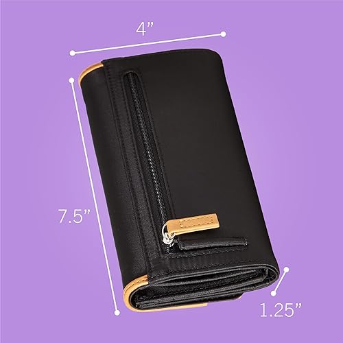 Miniatura 2 de Nautica Organizador de dinero perfecto para mujer con cartera de bloqueo RFID Black, Black Jacquard, Electric Red, Indigo Jacquard,