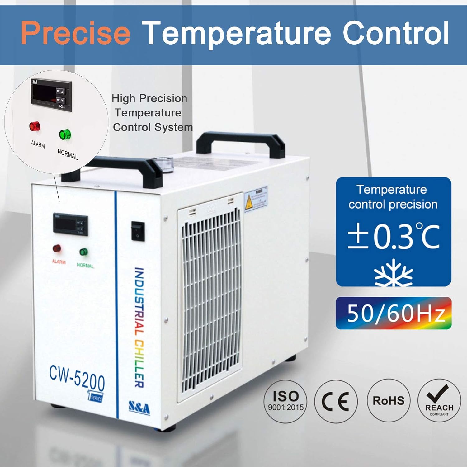 One-Day Sale: Up to 80% Off S&A Genuine CW-5200DH (Upgraded 5200DG) Water Chiller for CO2 Laser Engraving Cutting Water Cooling 80% Off Discount S&A Genuine CW-5200DH (Upgraded 5200DG) Water Chiller for CO2 Laser Engraving Cutting Water Cooling