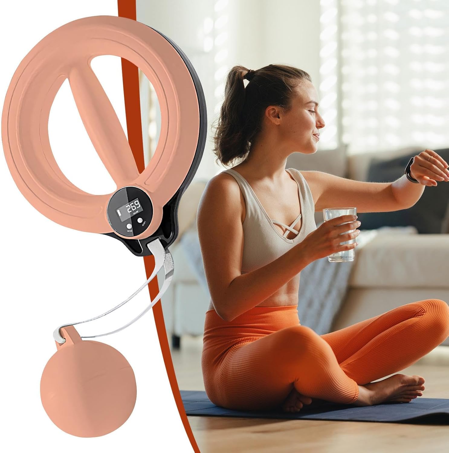 トレーニングアーム - 360&deg;回転ハンドル エクササイズチェストアーム | 人間工学に基づいた機器 LEDディスプレイ付き 筋トレ