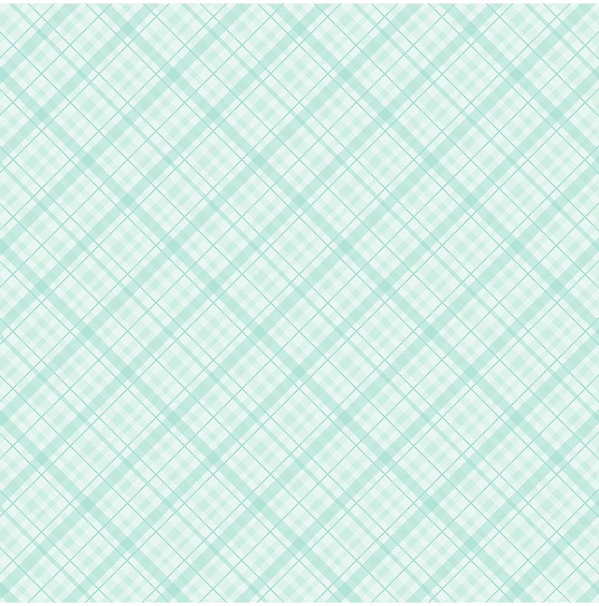 Core'dinations Core Basics Patterned Cardstock 12"X12"-Aqua Plaid