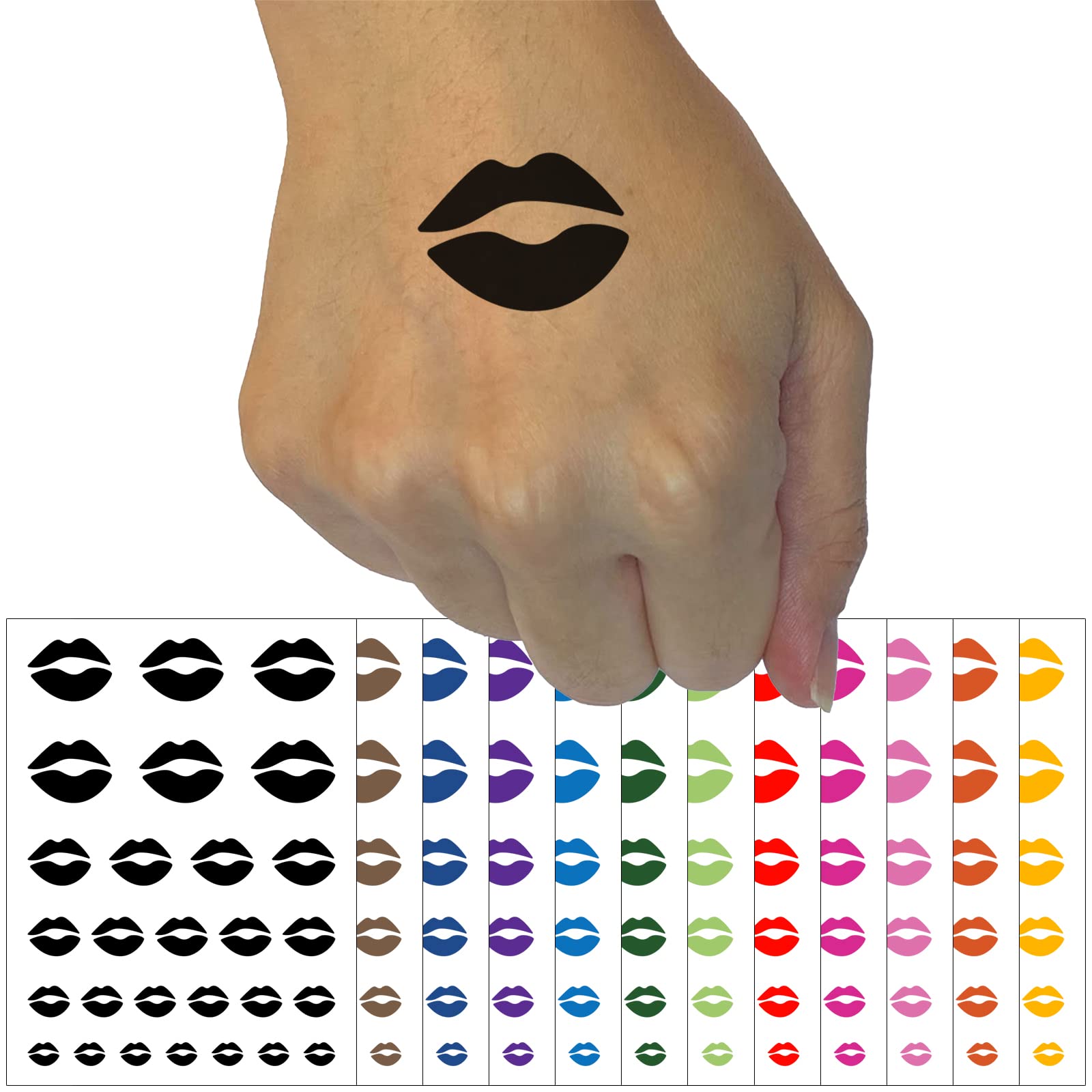 【希少サイン付き】LIP×LIP 2021年　サイン入り　カレンダー A4サイズ Amazon.com : Kiss Lips Temporary Tattoo Water Resistant Fake Body