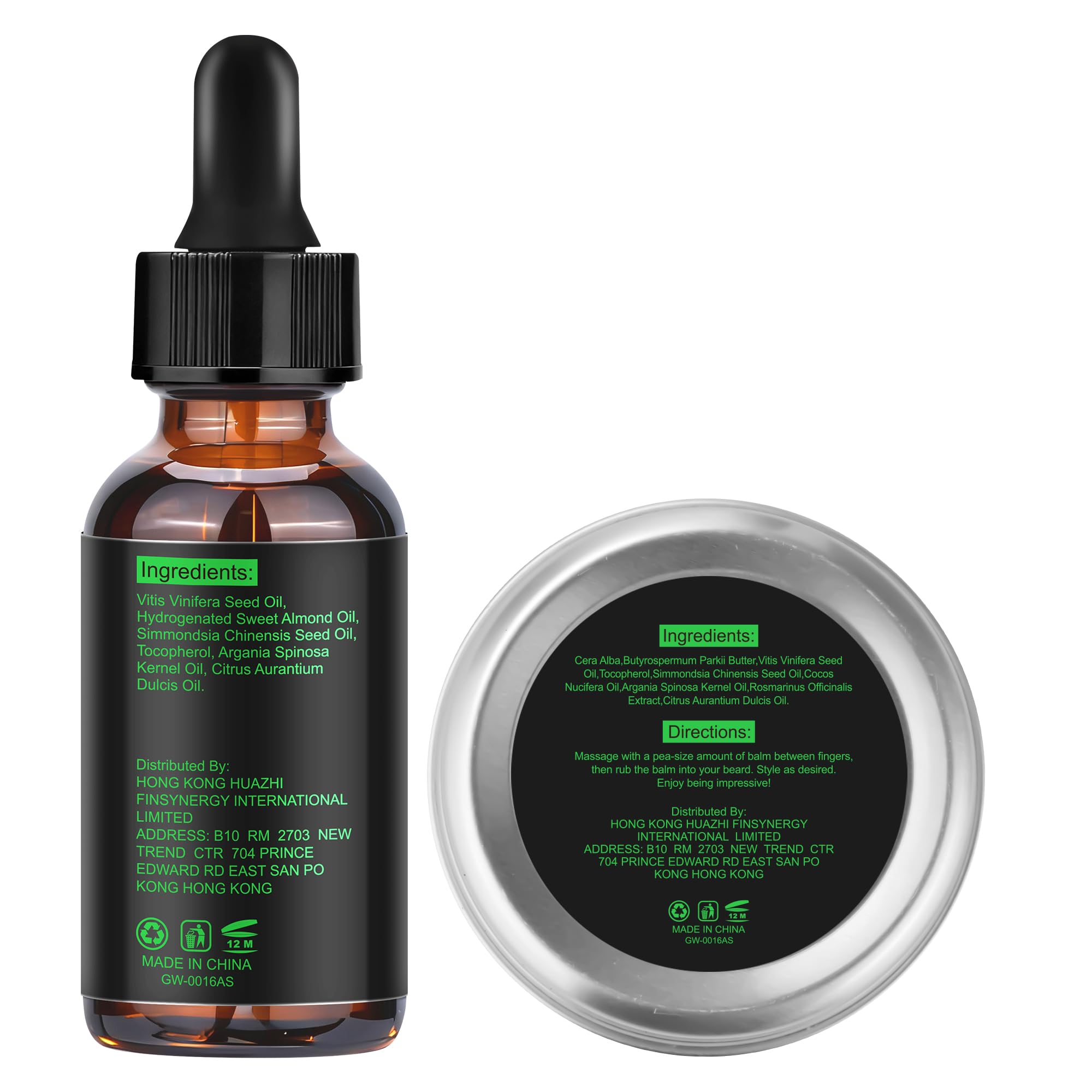 Beard Kit Beard Grooming Kit w/Beard Oil Balm Brush Comb Scissor e-Book Christmas Stocking Stuffers Gifts Ideas for Men Him Dad Boyfriend Husband Mens