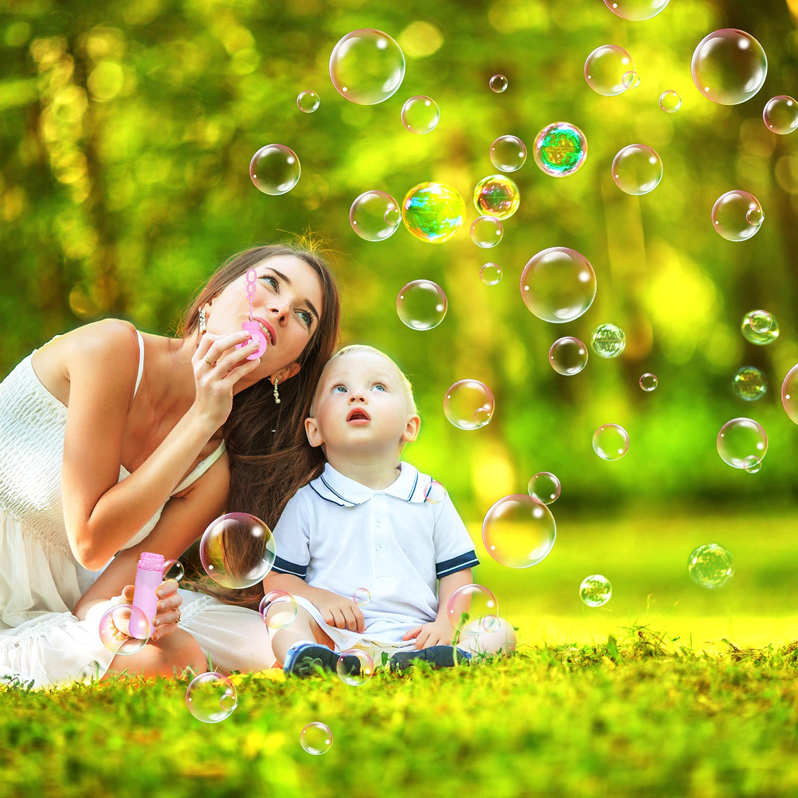 JOYIN Lot De 24 Mini Bâtons à Bulles Pour Thème Anniversaire