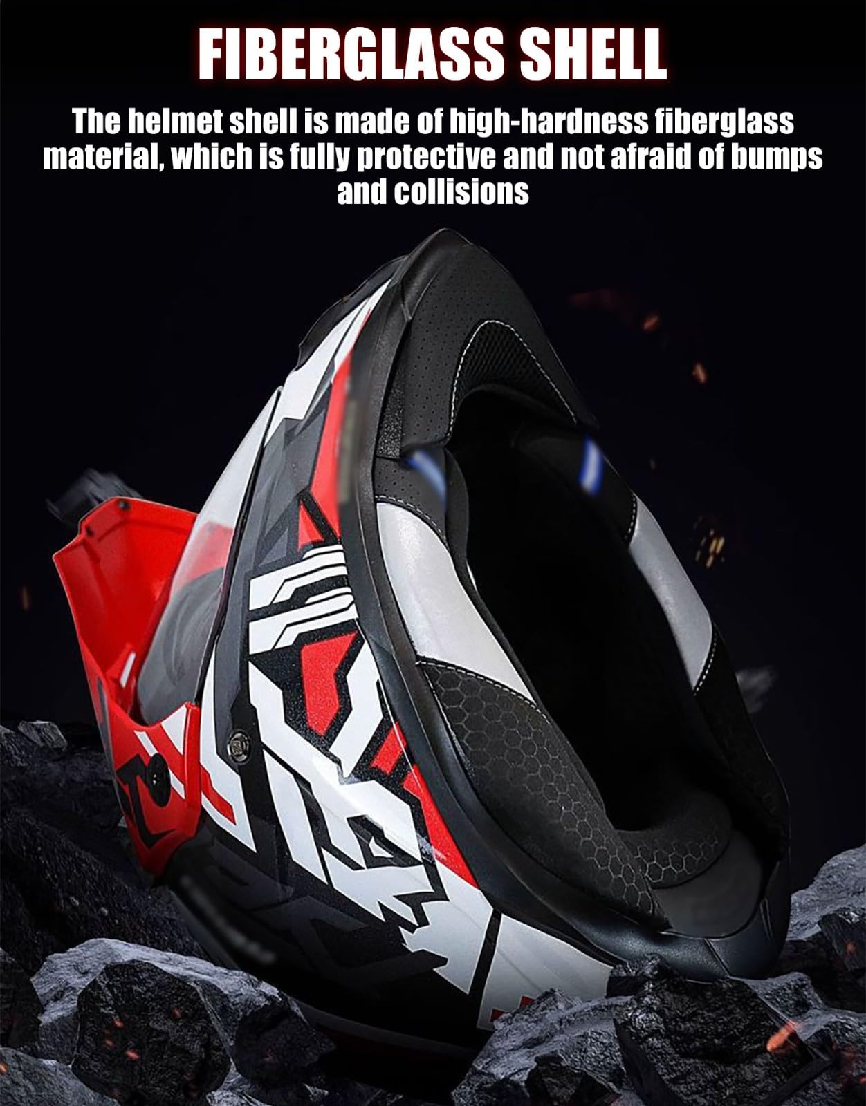 Kask motocrossowy dla dorosłych, integralny kask motocyklowy do Offroad, homologacja ECE 22.06, downhill, quad, enduro, wyścig, kask motocyklowy z wizjerem