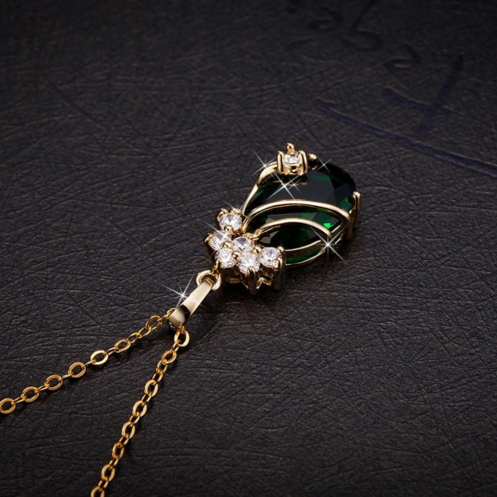 YAZILIND Cute 18K Gold Plated Crystal Pendant With Necklace for Women - Image 3