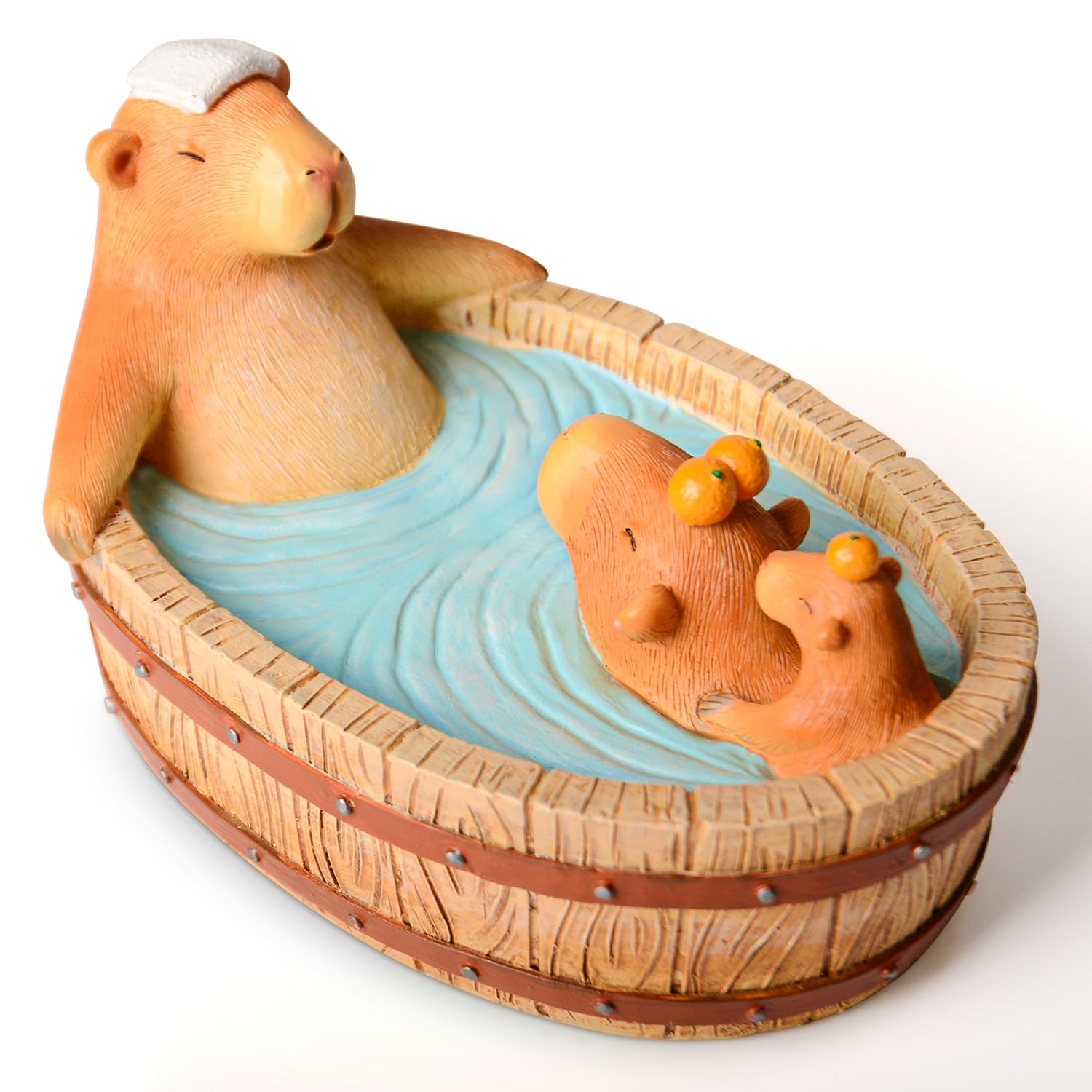 VOFSTAND Capybara Gifts Capybara Bathroom Decor - Capybara Figurine Cute Capybara Ornament Animal Home Decor, Handcrafted Resin Capybara Statue for