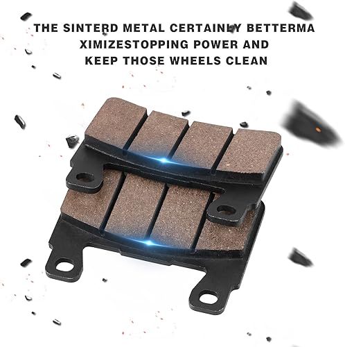 Miniatura 3 de SOLLON Pastillas de freno delanteras y traseras para Honda CBR600 RR 2003-2004 CBR 600 F1 F2 F3 F4 F4i F5 F6 Sport 1999-2007 CBR900RR Fireblade