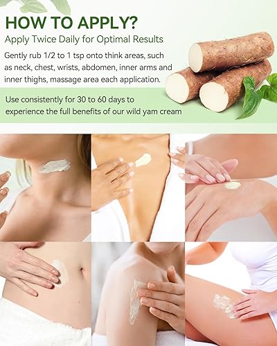 Miniatura 6 de Wild Yam Cream, 4 onzas de crema orgánica de ñame silvestre sin perfume para mujeres, apoyo para el equilibrio, sin OMG, sin parabenos,