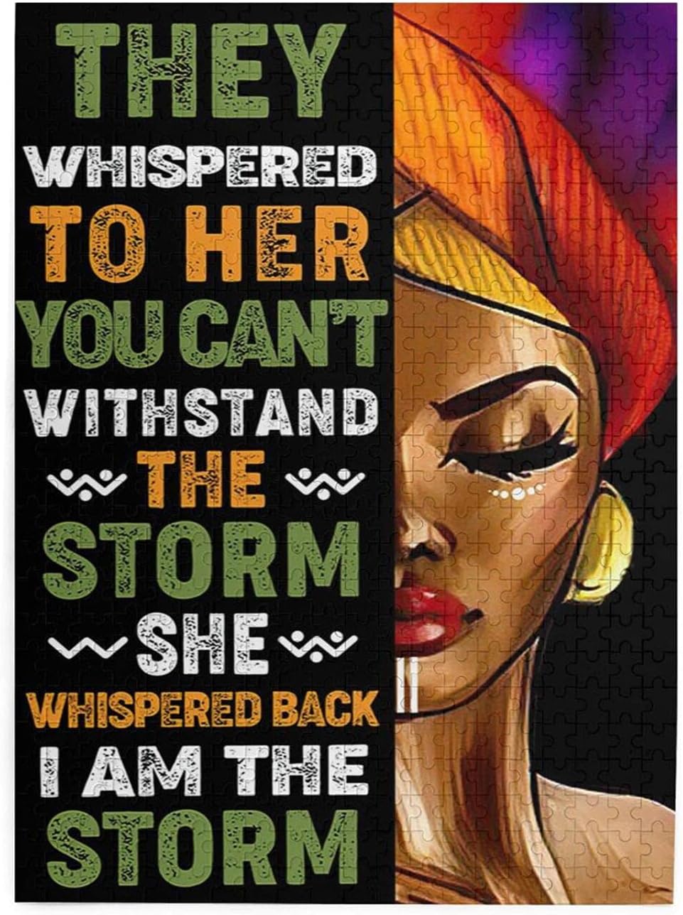 Drawpro African American Jigsaw Puzzles For Adults And Teenagers Black Girl Art