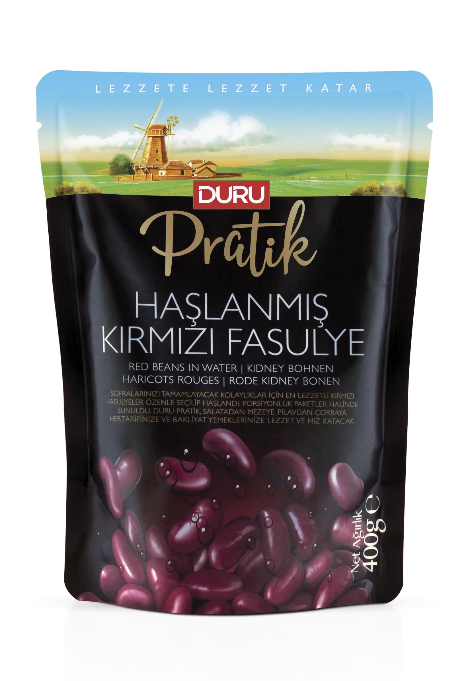 Duru Pratik Haşlanmış Kırmızı Fasulye 400 Gr