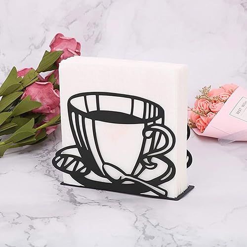 Miniatura 10 de Servilletero para mesa, soporte de metal para decoración de mesa de comedor, dispensador de servilletas ideal para mesas y encimeras de cocina,