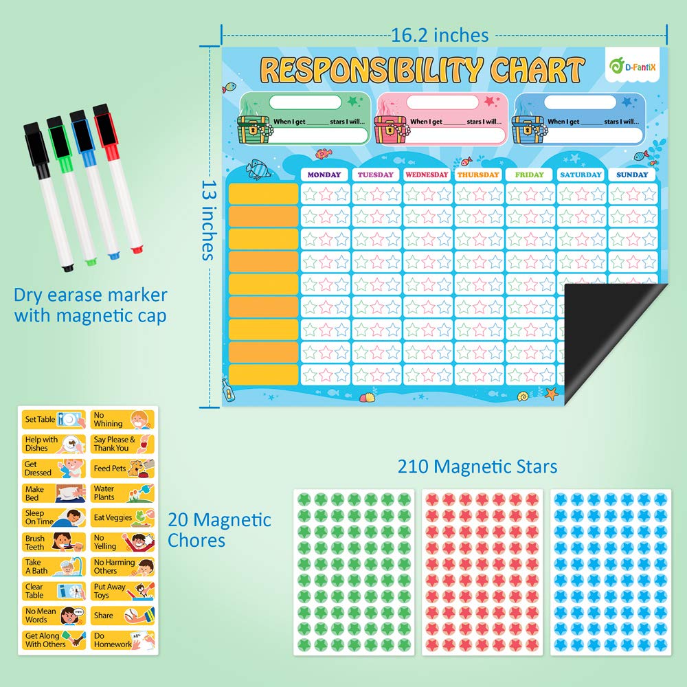 Buy D FantiX Magnetic Responsibility Chart Chore Chart For Multiple Buy D FantiX Magnetic Responsibility Chart Chore Chart For Multiple