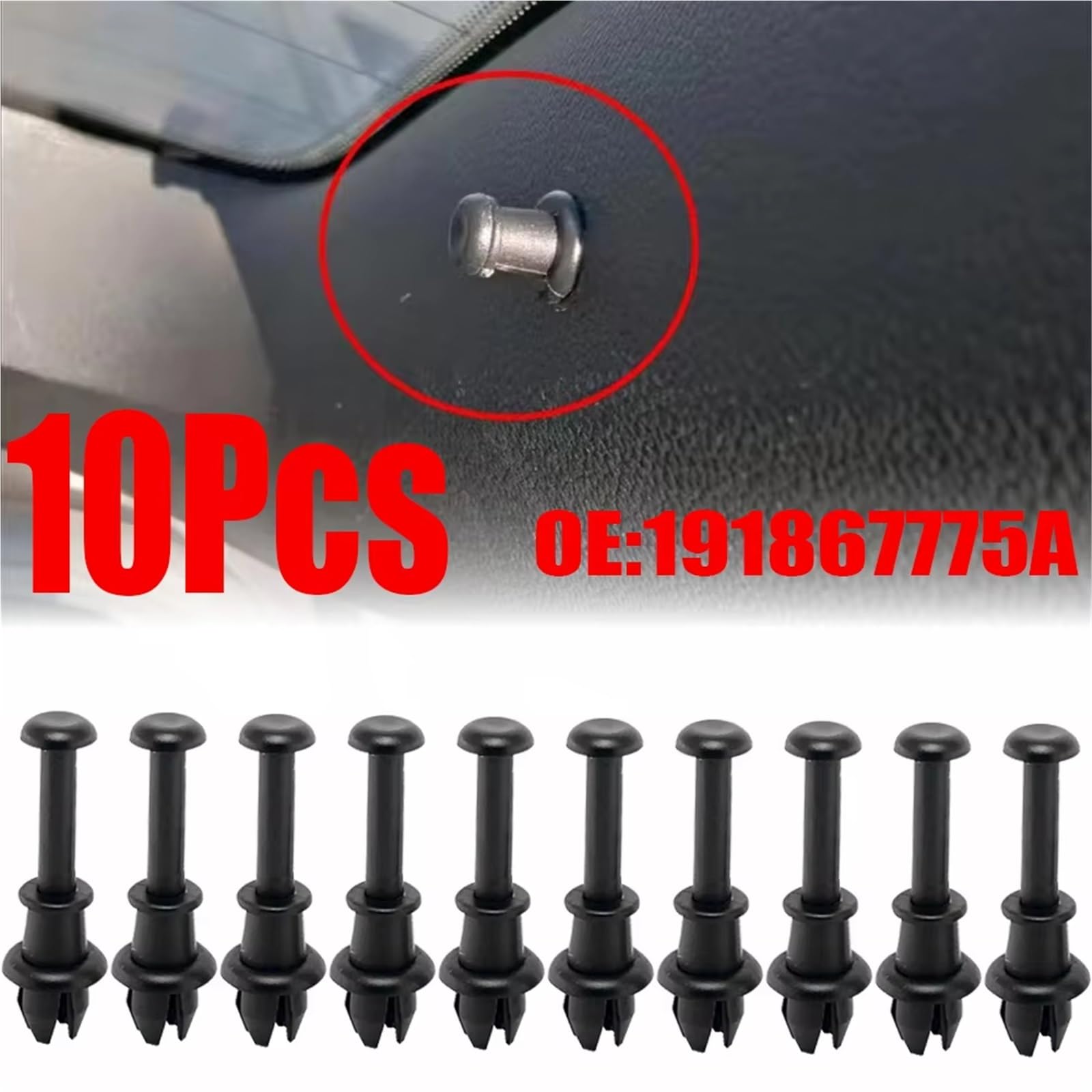 Cinta Sujeción Maletero Compatible Con Seat Para Leon 2000-2013 Para Mii 2012-2020 Para Toledo Maletero Bandeja Correa Clips Cuerda Gancho Soporte Pivote Lona.1M6867574A(64pcs)