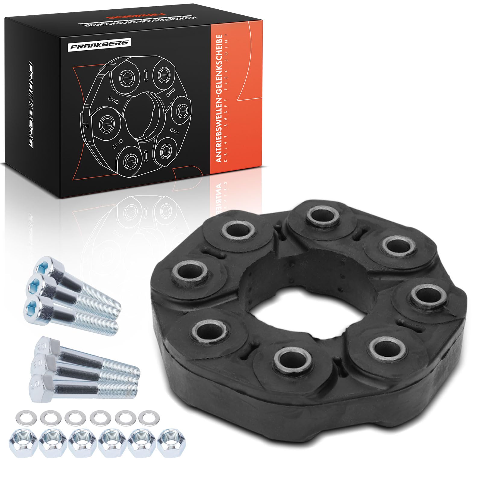 Frankberg Gelenkscheibe Hardyscheibe Vorne Hinten Kompatibel mit C-Klasse W203 3.0L 2005-2007 E-Klasse W212 2.1L-6.2L 2009-2016 S-Klasse W221 3.0L-6.2L 2005-2013 Replace# 9064110015