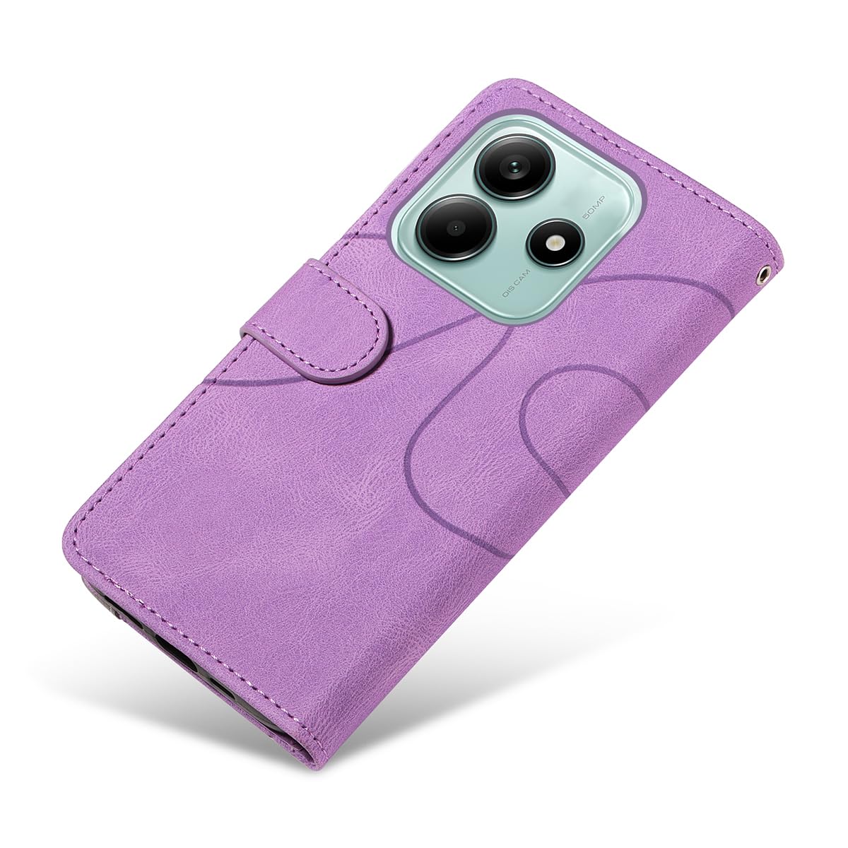 Coque Pour Xiaomi Redmi Note 14 5G Avec Verre Trempé - Housse Flip Cuir Premium Bleu