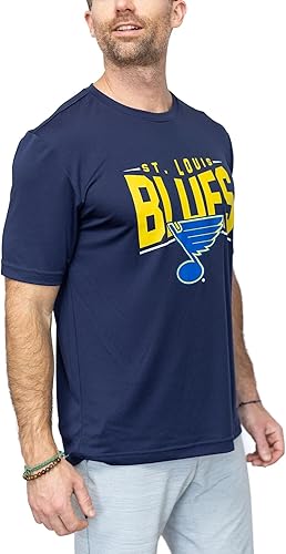 Miniatura 3 de Calhoun NHL - Camiseta de manga corta de poliéster que absorbe la humedad para hombre