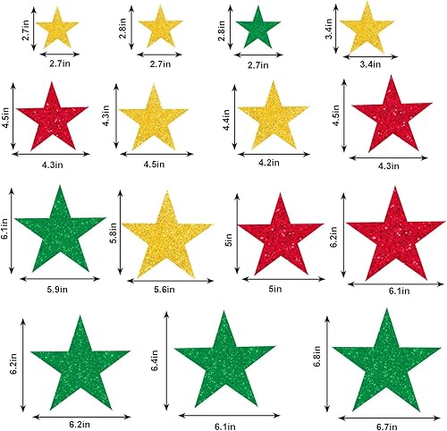 Miniatura 2 de JarThenaAMCS Imanes patrióticos para refrigerador, 15 unidades, calcomanías magnéticas de estrella, rojo, azul, plateado, 4 de julio, imán de garaje
