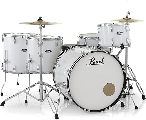 Miniatura 6 de Pearl Roadshow (RS525SCC703) - Juego completo de batería de 5 piezas con platillos y soportes, color azul aguamarina