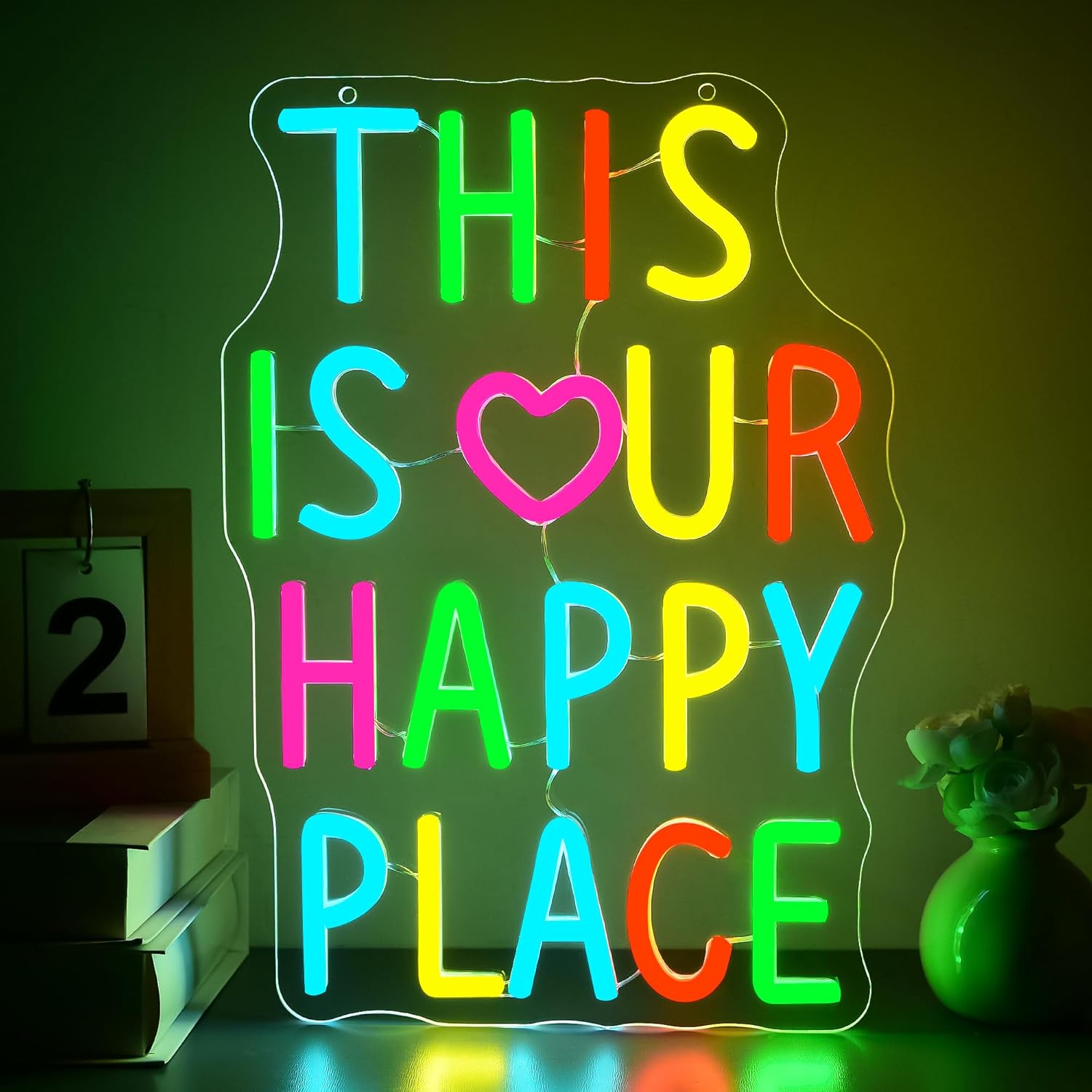 We Can Do Hard Things Neon Sign for Wall Decor Dimmable Inspirational Sunrise LED Neon Lights for Classroom Bedroom Decor Classroom Signs Positive Wall Art for Office Gifts Size 12.2*10.8in(GLNP302)