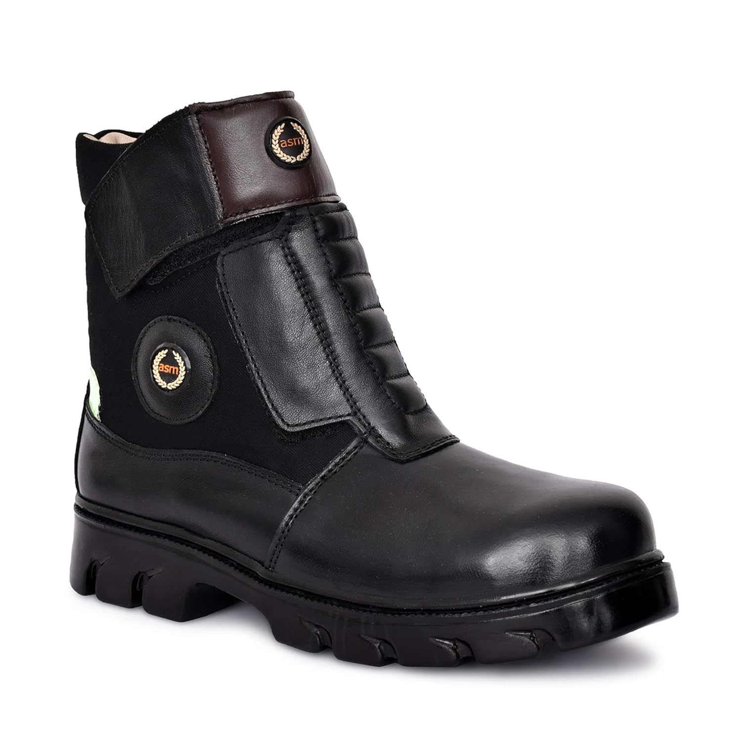 Bikers Boots : Motorcycle Riding Boots, High Ankle Leather Boots with steel toe for Trekking, Hiking, Driving with High Performance Rubber Sole. Sizes 5 to 12 Available. Article – 702Motorcycle