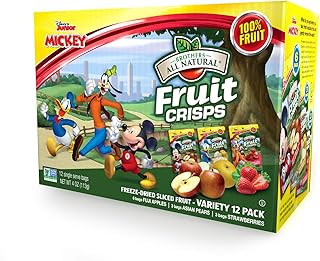 Brothers-ALL-Natural Fruit Crisps, Mickey Mouse Clubhouse Variety, 0.35 Ounce (Pack of 12)