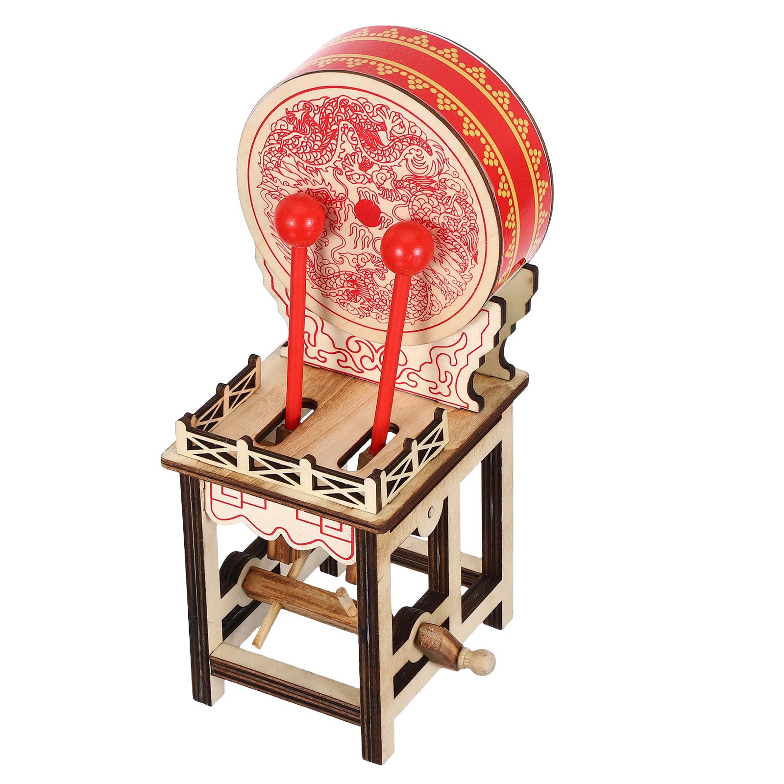 Tambour miniature chinois Uonlytech pour décoration intérieure zen