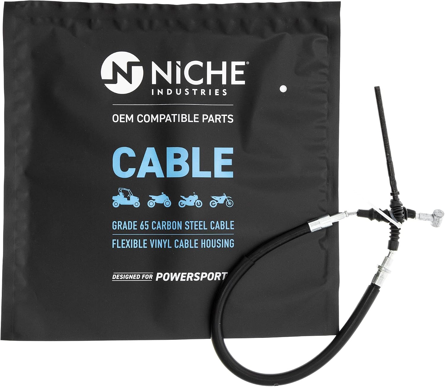 NICHE Foot Brake Cable for Honda 43470-HN5-670 43470-HM7-000 43470-HN2-000 | For Honda, Fits 2000-2006 Rancher 350 TRX350FE/FM/TE/TM, 1995-2003 Foreman 400 TRX400FW/ES, Replaces 43470-HN5-670
