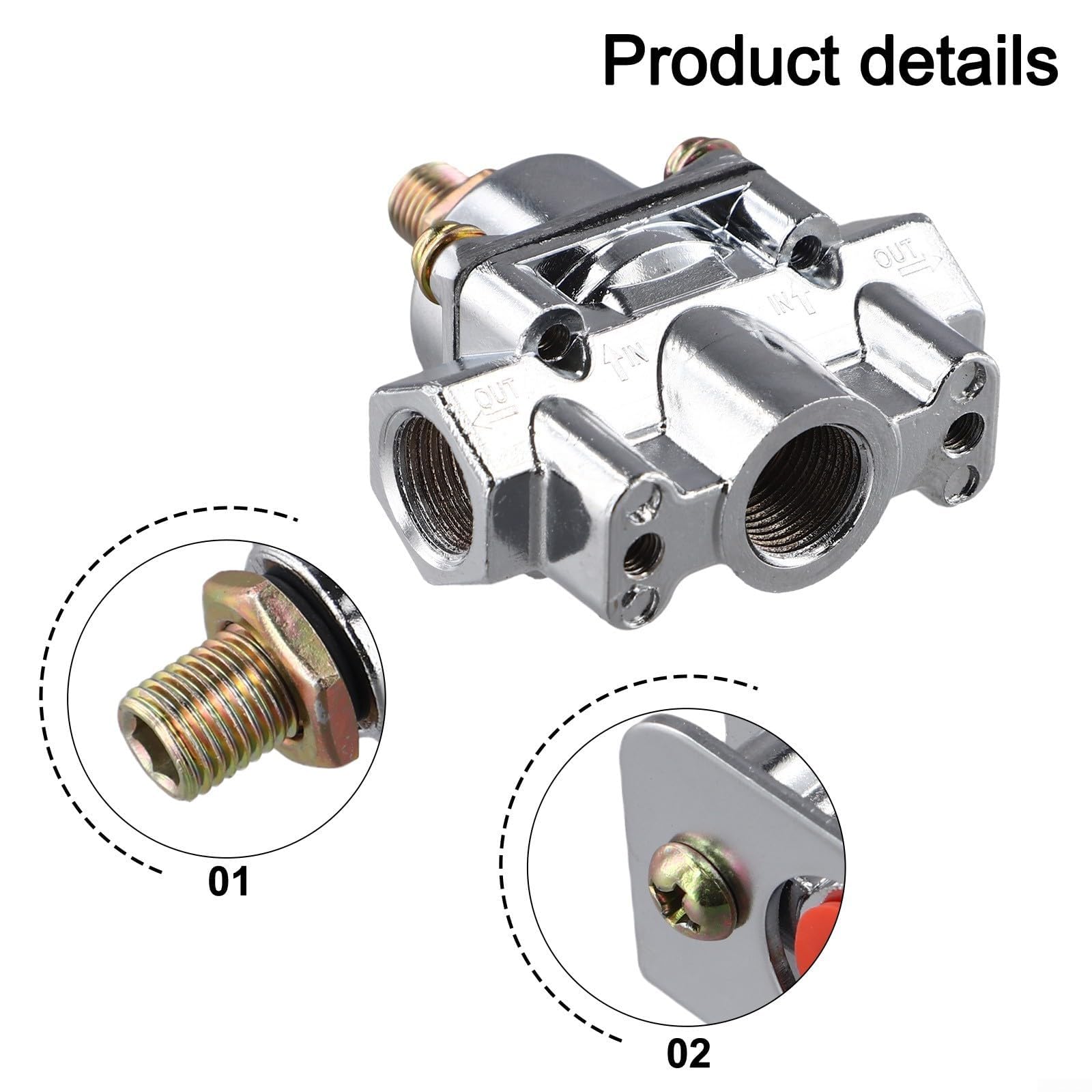 Regulador de presión de combustible para repuesto de carburador Holley 12-803, kit regulador de presión de combustible ajustable