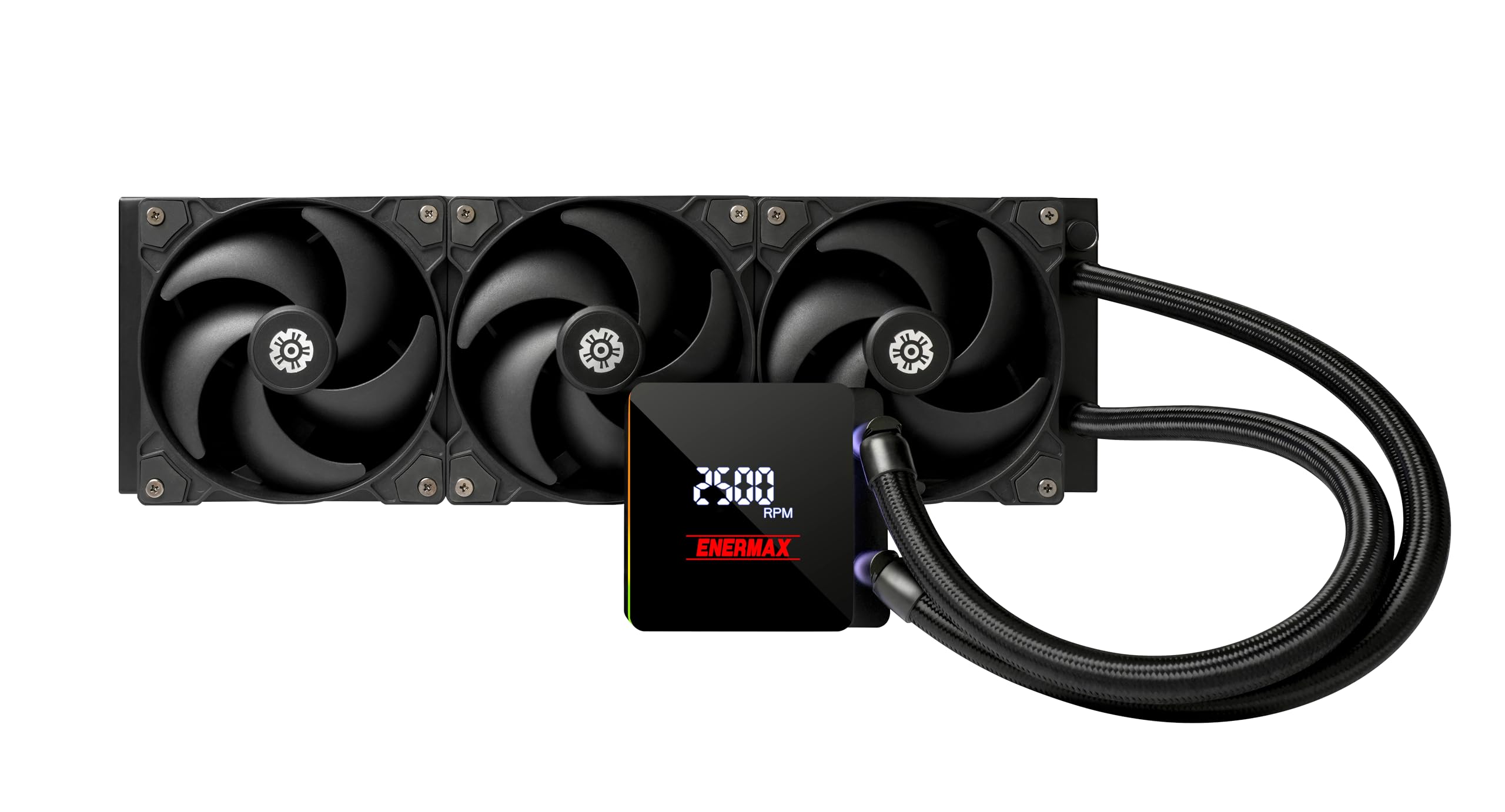 ENERMAX LIQTECH XTR|360 mm AIO CPU refrigeración por agua|TDP 550 W+|AMD Ryzen Treadripper sTR5/sTRX5/SP6|Intel Xeon LGA4677 |100% CPU cobertura|Pantalla digital|ELC-LTXTR360