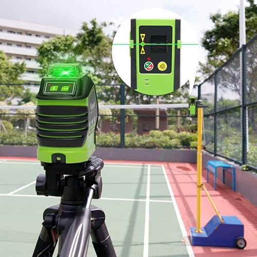 Miniatura 4 de Huepar Línea transversal de nivel láser verde autonivelante con 2 puntos de pluma herramienta láser de línea horizontal de 360 grados más ángulo de