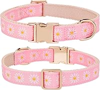 Vista 61 de Collar de Algodón Suave para Perro con Hebilla de Metal Ajustable de Servicio Pesado Cómodo Collares de Pana para Perros Pequeños, Medianos