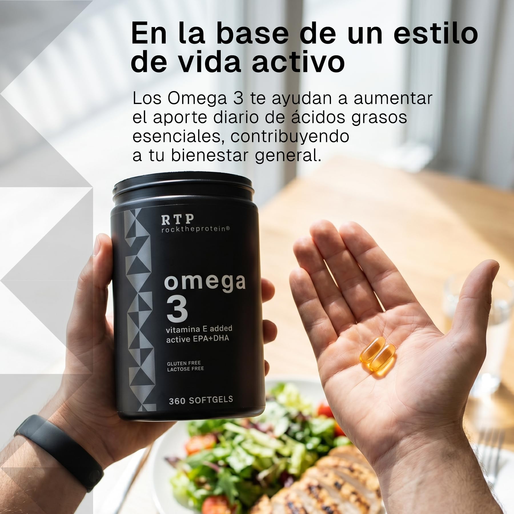 Omega 3 2000 mg RTP, 720 Cápsulas Blandas, Con Vitamina E