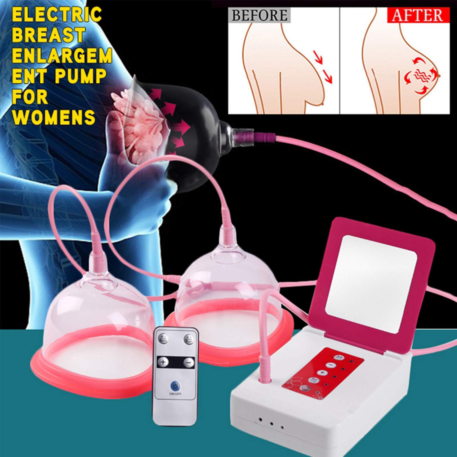 Dispositif d'amélioration du sein à double tasse, pompe à vide, ventouses, lève-fesses, massage féminin