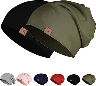 Gorro para hombre y mujer, gorro de algodón, fino y ligero, gorro de quimioterapia suave, resistente al viento, para todas las estaciones
