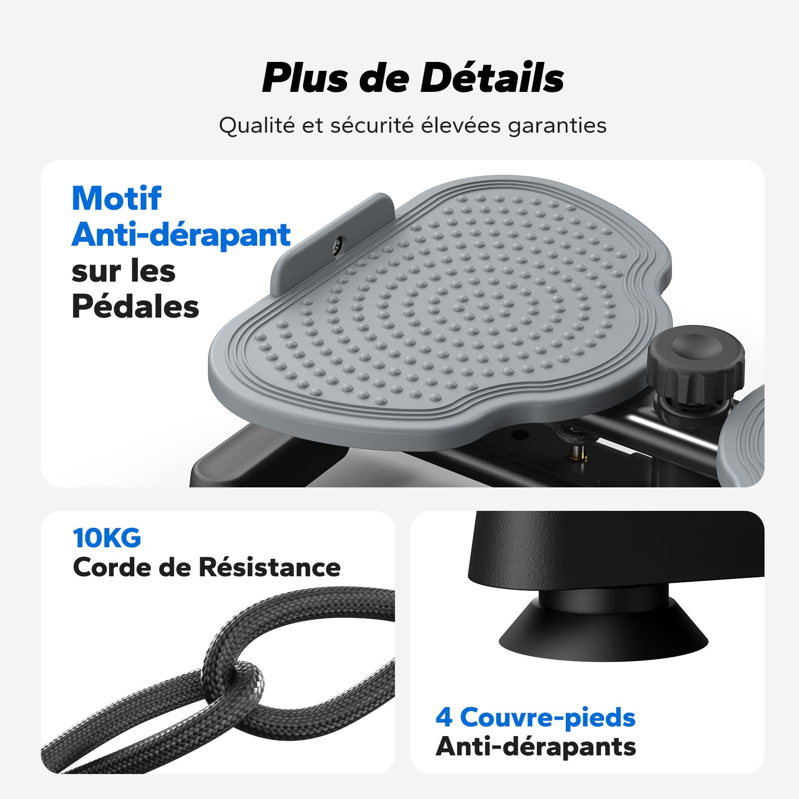 MERACH Twist Waist pour Femme, Twist Disque de Taille avec 2 Élastiques de Résistance, Twist Board Fitness pour l'Entraînement de la Taille ＆ Hanches, Faible Bruit, 136 KG Max pour Maison