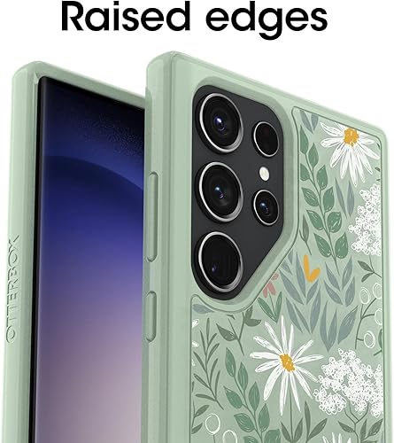Miniatura 3 de OtterBox Galaxy S23 Ultra (solamente) - Funda de la serie Symmetry - Sage Advice (verde) - Compatible con carga inalámbrica - Bordes elevados para