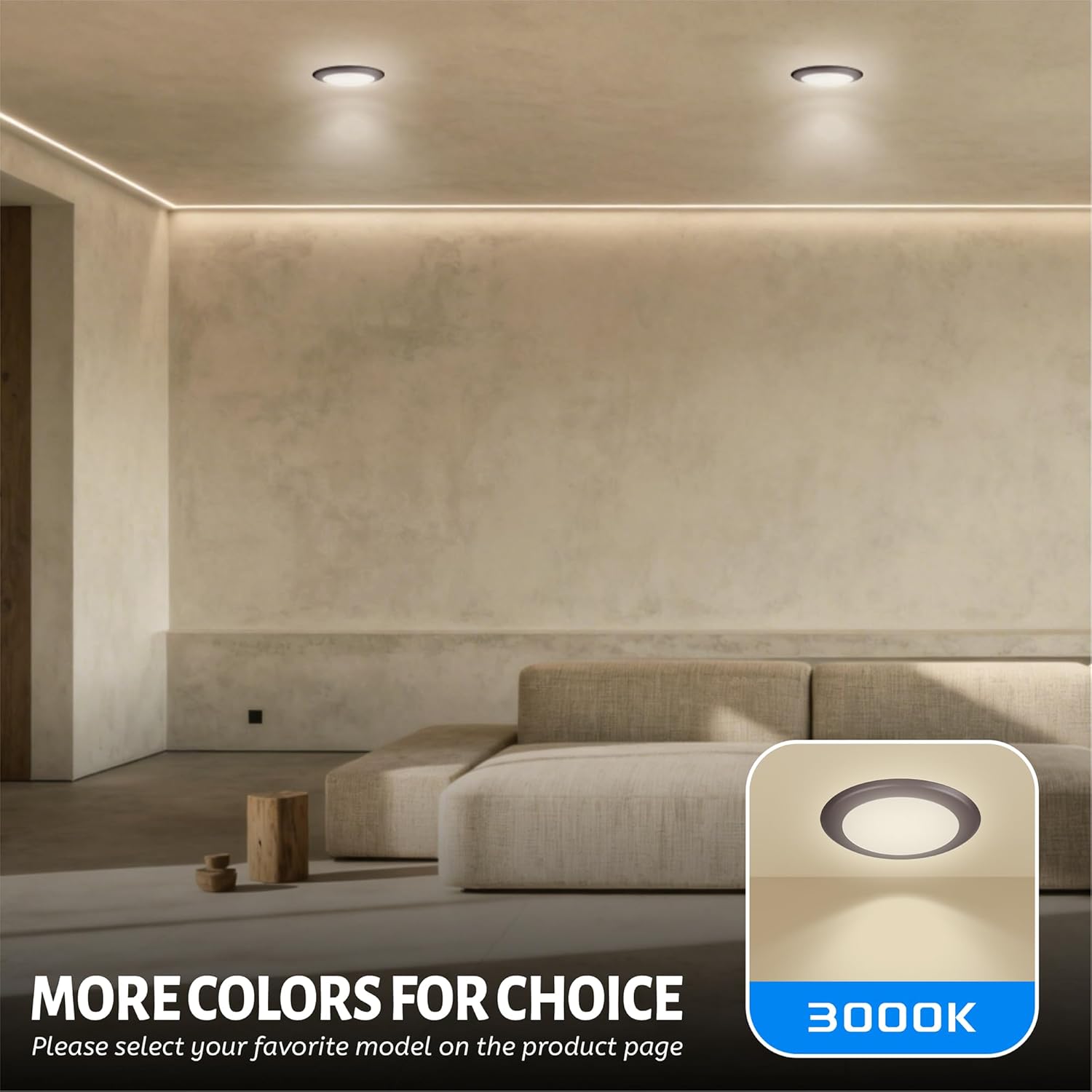 ECOELER 6 Inch Dimmable LED Disk Light, Round Flush Mount Recessed Retrofit Downlight, 16.5W 1000Lm, 3000K Warm White, Aluminum Baffle Bronze Trim, ETL & FCC Listed, 10 Pack