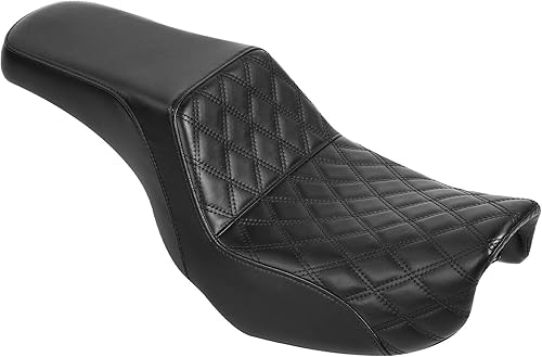 Vista 119 de Asiento de motocicleta para conductor y pasajero, apto para Harley Dyna Wide Glide Low Rider Street Bob Fat Bob FXDF Super Glide Custom FXDC