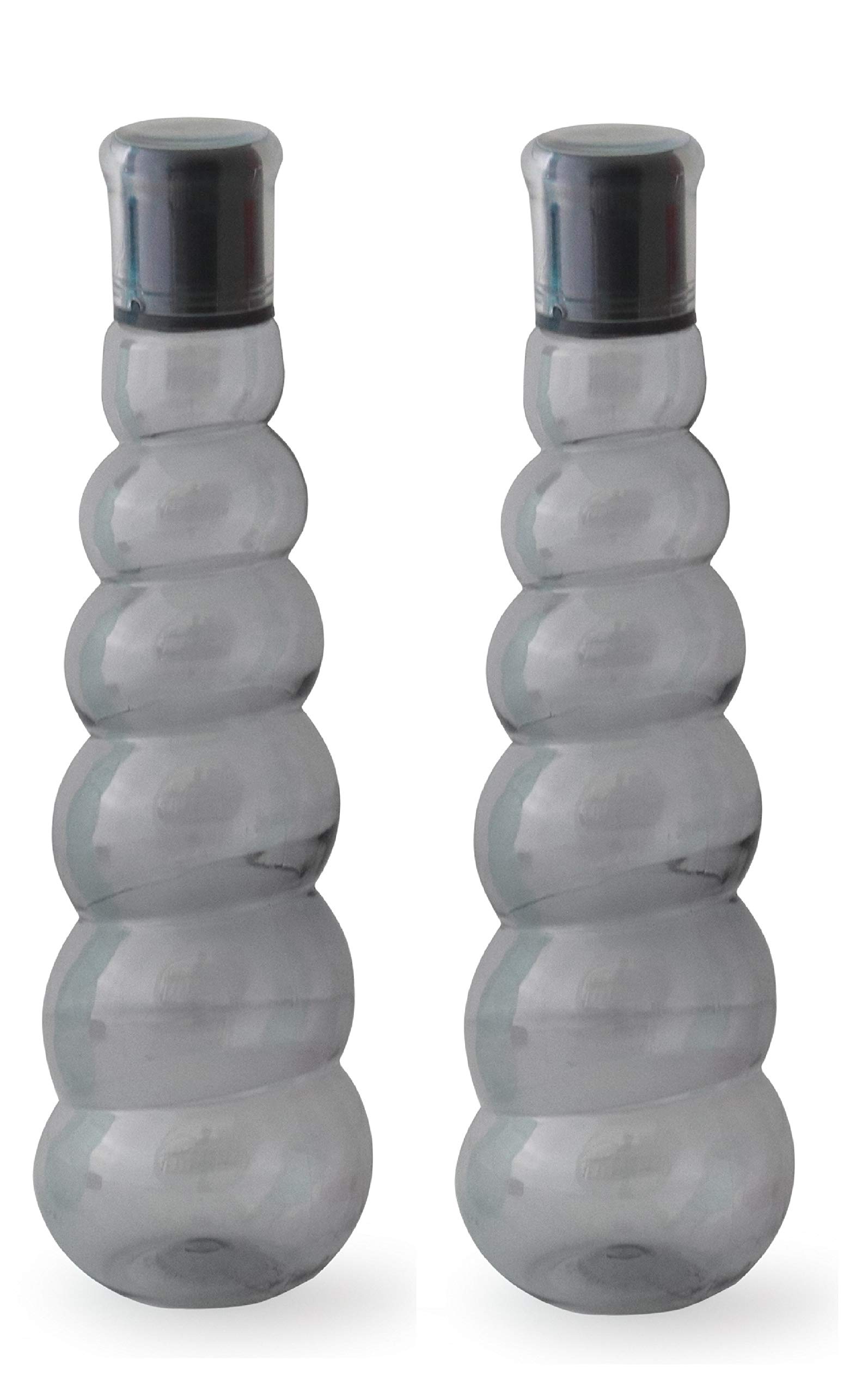 Masterware Shank Black-2 Water Bottle with 1000ml.(Pack of 2)