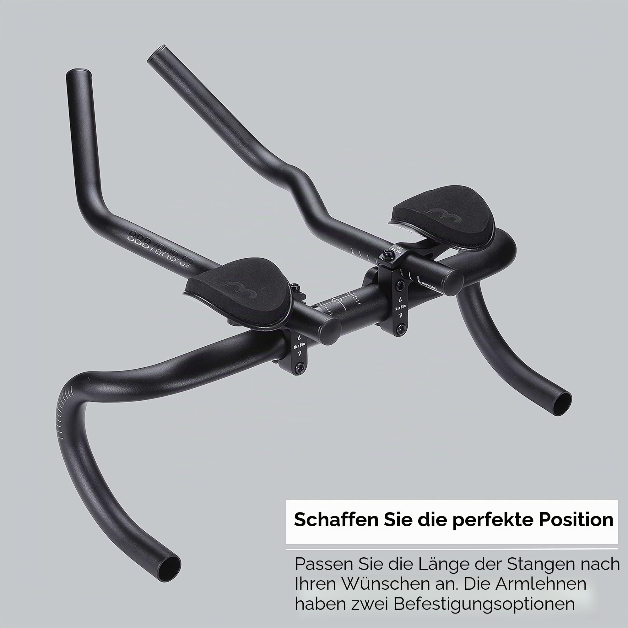 BBB Unisex Road Lenkeraufsatz Bhb-52 Lenker Rennrad, schwarz, STANDARD EU
