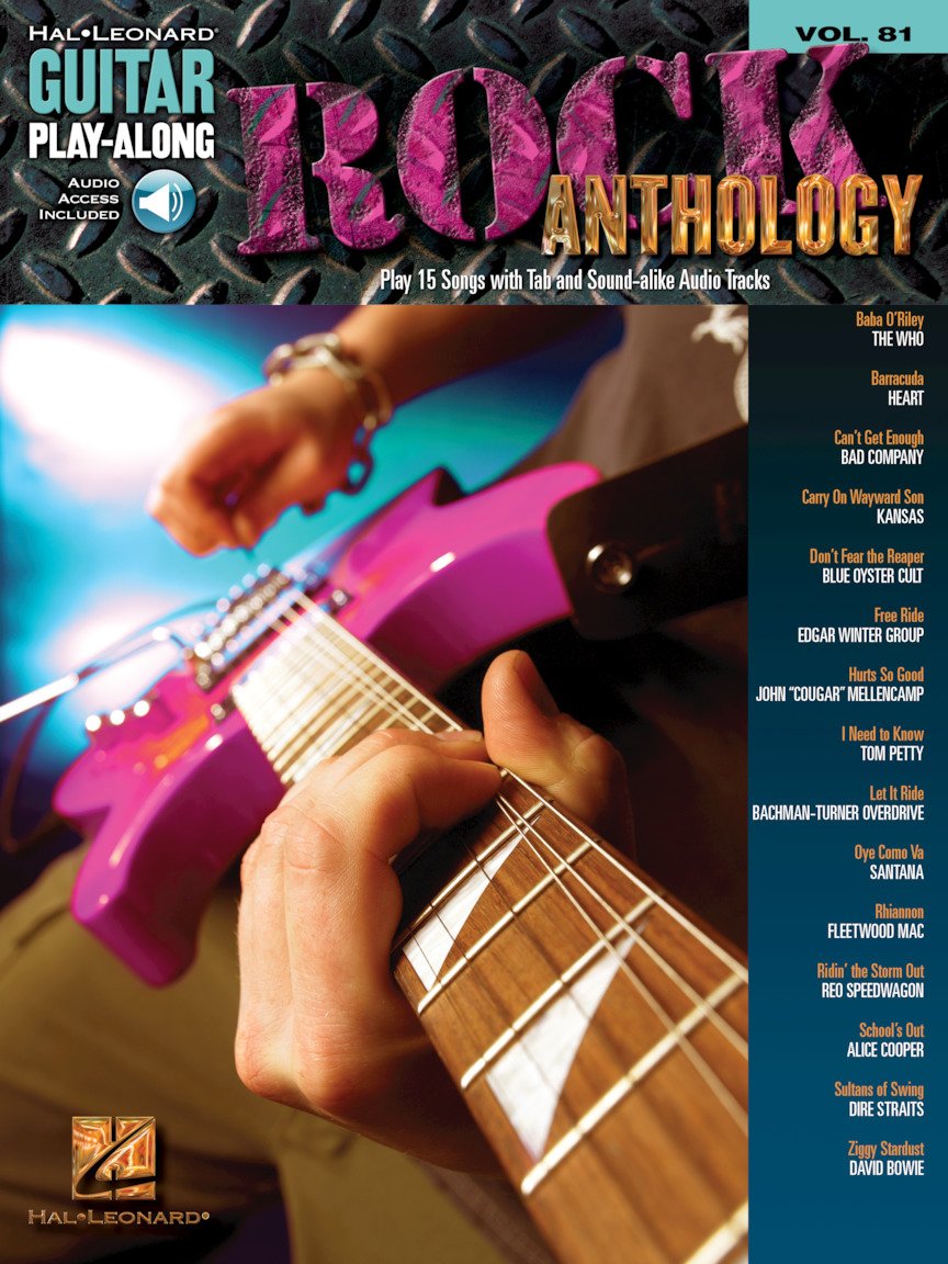 Rock Anthology Guitar Play-Along Volume 81 Book/Online Audio      Paperback – December 1, 2008