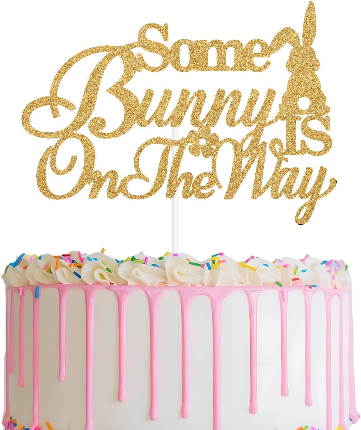Some Bunny is on the Way Cake Topper, Welcome Little One, Baby on the Way, Bunny Theme Easter Baby Shower Party Decorations