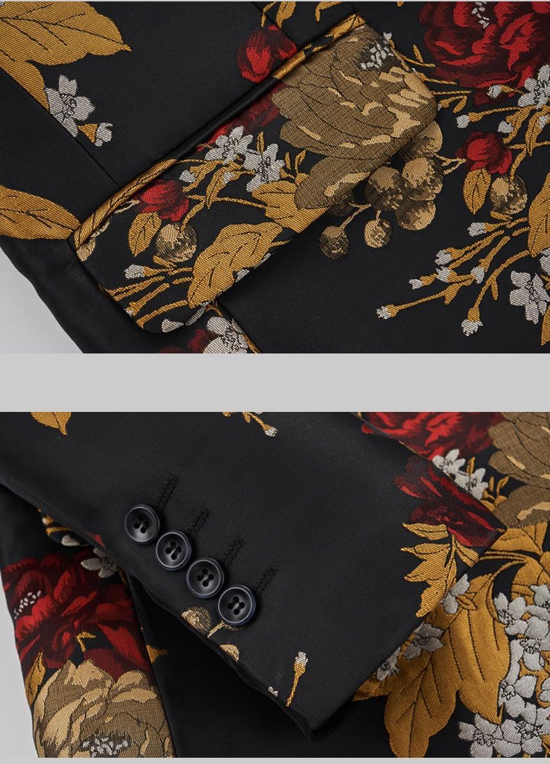 Business Casual Blazer Men, Korean Style Slim fit Long Sleeve Party Banquet Tuxedo Jacket