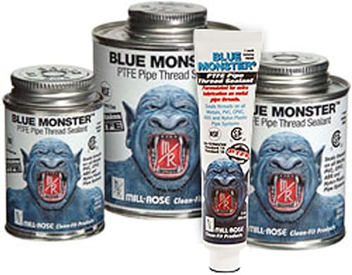 Millrose 76003 Monster - Grado industrial resistente con PTFE, 8 onzas líquidas, azul