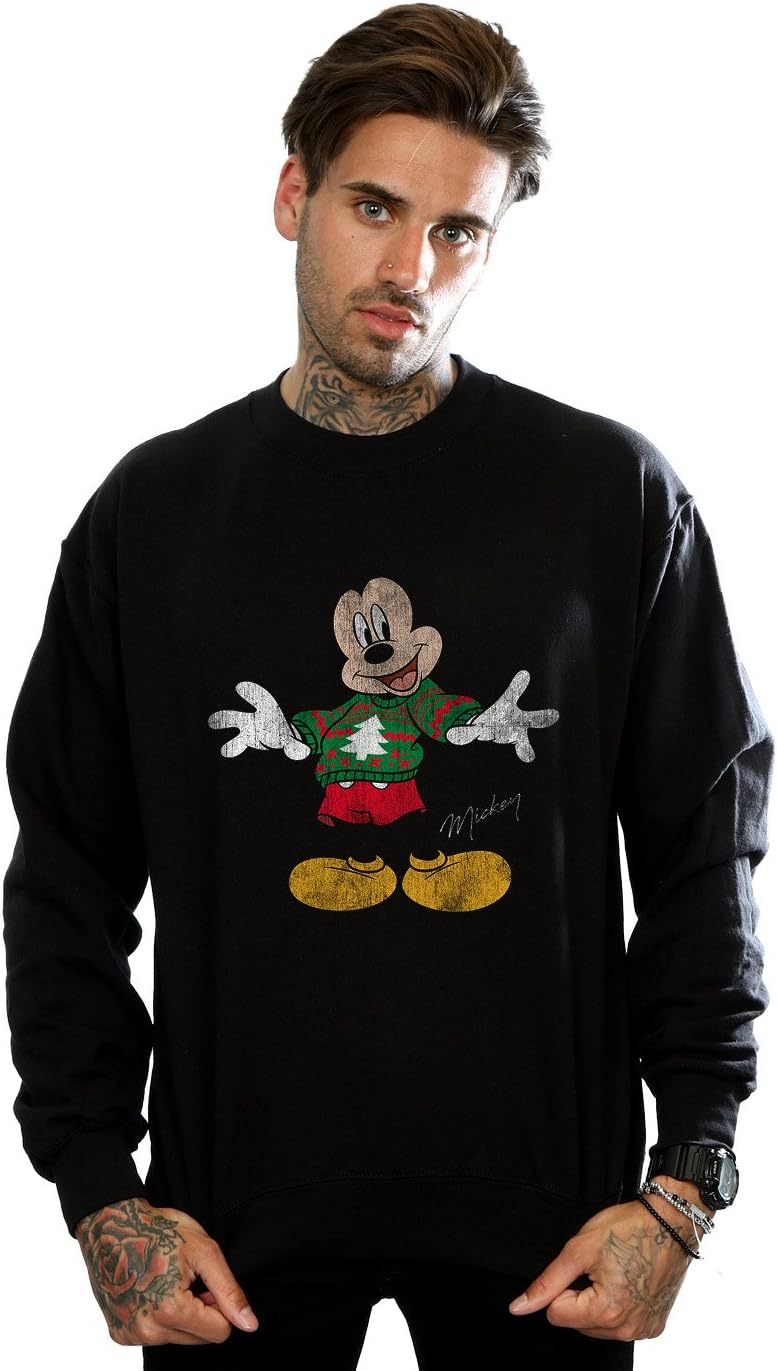 Disney Men's Mickey Mouse Christmas 