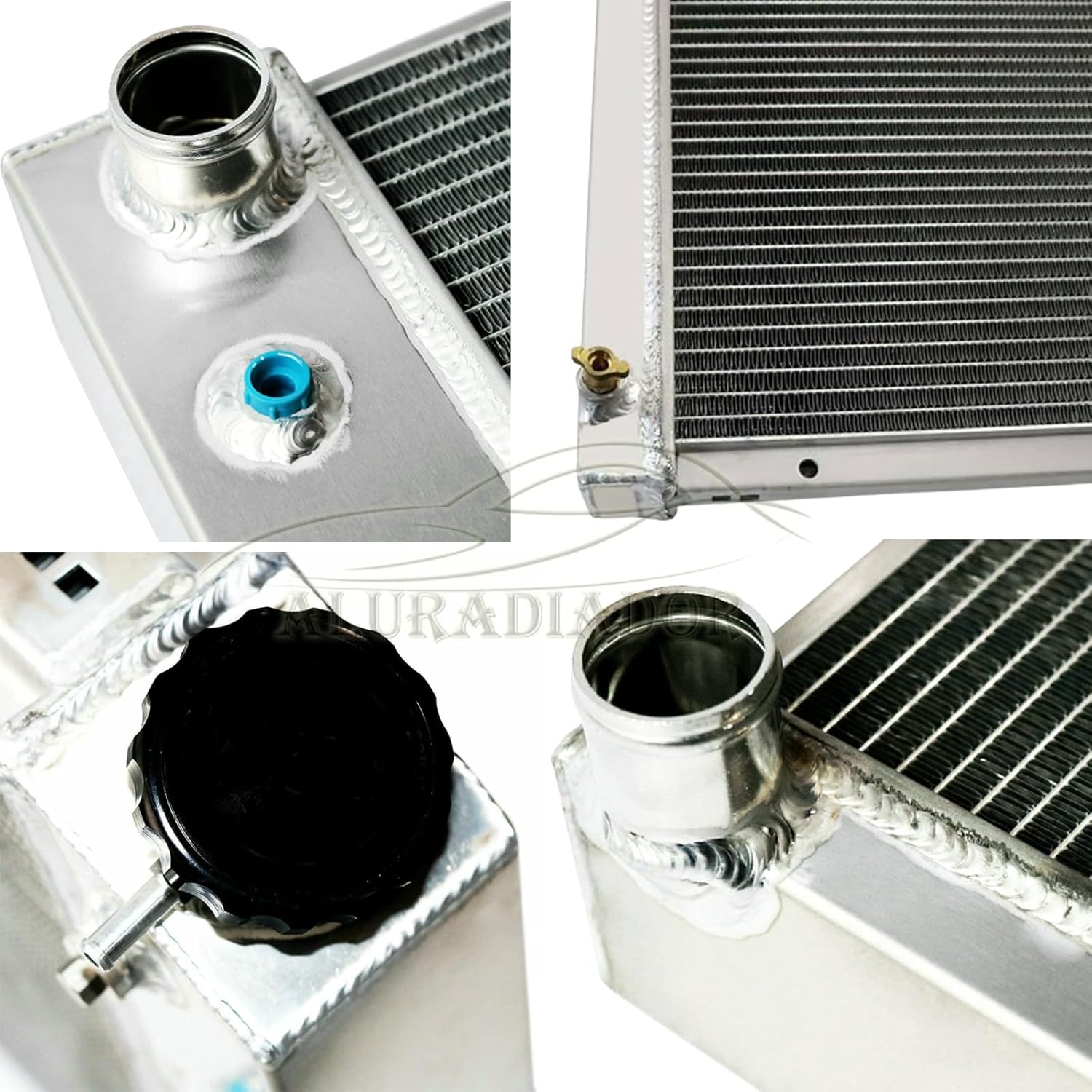 4 Row Aluminum Radiator For 1973-1990 Chevy Caprice C10 C20 C30 K10 K20 K30 C15 Suburban El Camino Malibu K5 Blazer Pickup