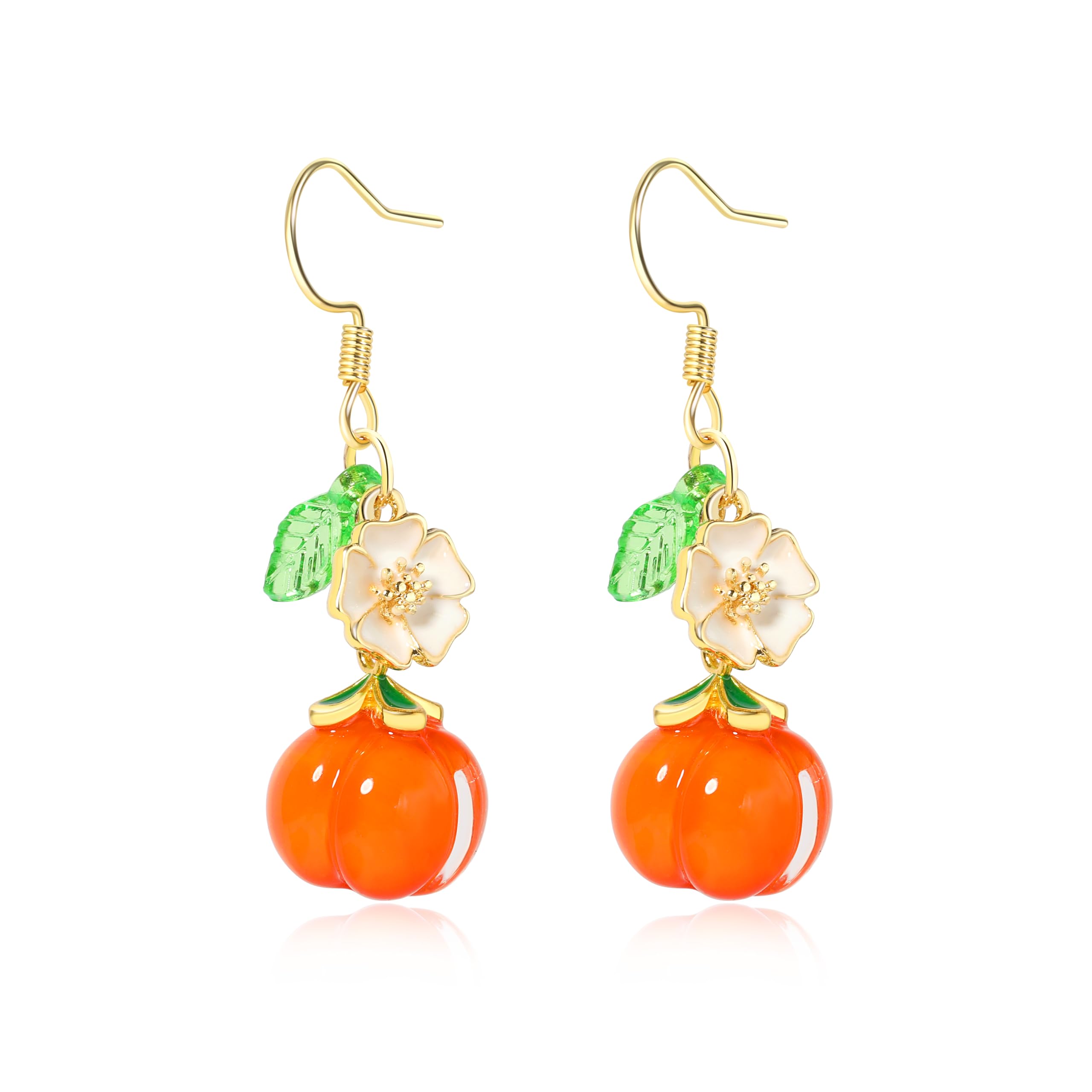 Fruit Earring Strawberry Lemon Orange Grape Cherry Raspberry Pomegranate Lightweight Trendy Drop Dangle Accessories for Women